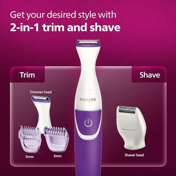 Philips BRT383/15 Trymer do Bikini, Wielokolorowy