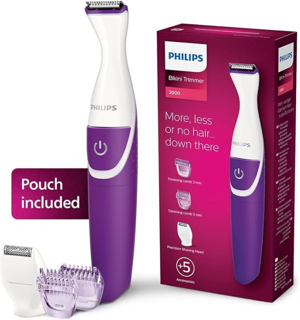 Philips BRT383/15 Trymer do Bikini, Wielokolorowy